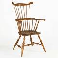 Combback windsor armchair mixed woods ca 1800 43 12 x 28 x 24