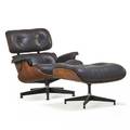 Charles eames 1907  1978 ray eames 1912  1988 herman miller lounge chair and ottoman no 670 and 671 zeeland mi 1960s brazilian rosewood leather enameled aluminum enameled steel rub