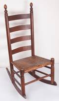 Madison Co VA Ladder Back Rocking Chair