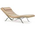George nelson 1908  1986 herman miller chaise longue model 5490 zeeland mi 1950s chromed steel wool unmarked 28 x 67 x 30