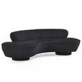 Vladimir kagan b 1927 directional cloud sofa usa 1990s microfiber acrylic unmarked 29 x 94 12 x 41 depth of curve 48