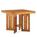 Frank lloyd wright 1867  1959 usonian table 1940s douglas fir plywood unmarked 29 x 36 sq
