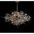 J  l lobmeyr large radiant chandelier austria 1960s chromed and enameled steel crystal unmarked to ceiling cap 39 x 45 dia