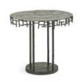 Silas seandel b 1937 ming side table new york 1970s textured and patinated bronze signed 21 x 23 dia note authenticated by the artist