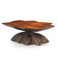 Wendell castle b 1932 coffee table theme and variations i scottsville ny 1996 pommele sapele chipcarved and cracklelacquered wood carved castle 96 16 12 x 48 34 x 34 provenance