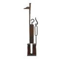 Klaus ihlenfeld b 1934 bird totem berks county pa 1970s welded reclaimed steel stamped ki 35 12 x 10 x 4