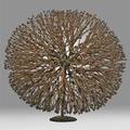Harry bertoia 1915  1978 untitled sculpture bush pennsylvania 1970s patinated bronze and copper paper label 8535 11 x 11 12