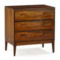 Borge mogensen attr 1914  1972 soborg rosewood dresser denmark 1960s foil label 28 x 26 12 x 17