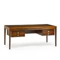 Finn juhl 1912  1989 france and sons diplomat desk denmark 1960s rosewood mattechromed steel unmarked 28 x 67 x 33 12 provenance freemans may 2013 lot 644 receipt from original o