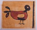 1979 Abstract Bird Woodblock Print