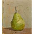 Robert moore kulicke american 19242007 untitled pear 1970 oil on board framed signed and dated 6 12 x 5 12 provenance private collection new jersey
