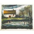 Maurice de vlaminck french 18761958 paysage lithograph in colors framed signed and numbered 1375 16 x 20 sight provenance private collection new york