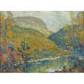 Cullen yates american 1866 1945 autumn delaware water gap oil on canvas framed signed 12 x 16 provenance ernest holt wyckoff acquired in 1929 provenance private collection new jers