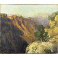 Dewitt parshall american 18641956 grand canyon oil on canvas framed signed and titled 25 14 x 30 18 exhibition museum of history science and art los angeles ca label on verso pro