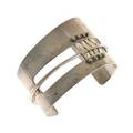 Ed wiener 1918  1991 sterling silver cuff bracelet with corset strapping new york 1950s stamped ed wiener sterling 2 x 2 12 x 1 34 literature schon modernist jewelry 19301950 2007