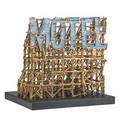 Raymon elozua b 1947 motel sculpture new york 1980 stoneware oil wood signed on base 16 x 15 34 sq provenance accompanied by the catalog constructing elozua a restrospective 1973