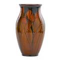 Lenore asbury 1866  1933 rookwood fine yellow tinted vase with tulips cincinnati oh 1929 flame markxxix6011layg 11 x 6