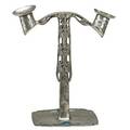 Archibald knox 1864  1933 liberty tudric double candlestick england ca 1900 pewter enamel stamped registration number tudric 0530 11 x 9