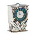 Archibald knox 1864  1933 liberty  co fine cymric carriage clock england ca 1904 sterling silver turquoise abalone enamel stamped l  co cymric with hallmarks works stamped french made