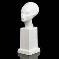 Wedgwood porcelain bust of egyptian head on pedestal england 1928 stamped wedgwood 8 x 2 12 x 3 12 literature batkin wedgwood ceramics 1846  1959 1982 p 499