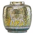 Richard joyce 1873  1931 pilkington royal lancastrian lustre vase decorated with goats england 190508 pilkington stamp artists signature 8 14 x 7 14