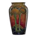 Moorcroft eventide vase england 19281949 stamped moorcroft made in england script signature 8 14 x 5