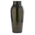 Fulper tall vase mirrored black glaze flemington nj 191622 incised racetrack mark 17 x 7