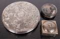 Sterling Silver Compact  Two 2 Pill Boxes