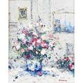 Jean pierre dubord french b 1949 oil on canvas le bouquet dans l atelier framed signed 16 14 x 13