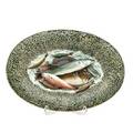 French palissy ware majolica fish platter early 20th c 18 x 12 12