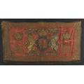 English royal coat of arms tapestry early 19th c framed 26