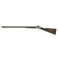 Brunton flintlock shotgun double damascene barrel early 19th c locks and barrel marked brunton doncaster 46