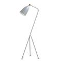 After greta magnusson grossman contemporary adjustable floor lamp usa 2000s enameled metal brass single socket unmarked 48 12 x 19 x 15 12