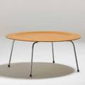 Charles and ray eames herman miller coffee table ctm zeeland mi 1950s birch plywood chromed steel unmarked 15 12 x 34 dia
