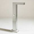 Neal small attr singlesocket floor lamp usa 1960s chromeplated steel acrylic unmarked 46 x 21 x 8