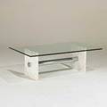 Ronald schmidt coffee table germany 1970s marble chromed steel glass 16 12 x 48 x 30