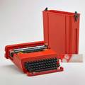 Ettore sottsass olivetti valentine typewriter italy ca 1969 original case box and french keyboard instructions marked 14 34 x 13 12 x 4 12 with case