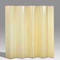 Kartell ninepanel folding screen usa 1960s plastic unmarked fully extended 60 x 72