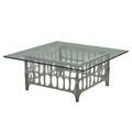 Donald drumm coffee table usa 1960s cast aluminum glass unmarked 14 34 x 35 34 sq