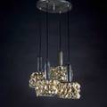 Austrian chandelier 1960s nickeled brass leaded crystal unmarked 31