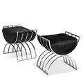 Milo baughman 1923  2003 thayer coggin pair of benches high point nc 1980s chromed steel upholstery unmarked 20 x 20 x 15