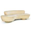 Vladimir kagan b 1927 directional cloud sofa usa 1970s microfiber acrylic unmarked 28 12 x 95 x 41 depth of curve 48