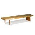 Mira nakashima b 1942 nakashima studios bench new hope pa 1995 signed and dated cherry walnut 14 x 80 x 22