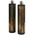 Hansagne jakobsson b 1919 hansagne jakobsson of sweden pair of table lamps sweden 1960s brass ebonized wood single sockets paper labels to both bases only 17 12 x 4 12 x 4 12