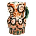 Pablo picasso 1881  1973 madoura tall glazed earthenware pitcher flower women femmes fleurs france 1948 inscribed edition picasso 116175 madoura r152 stamped edition picasso madoura ple