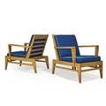 Rene gabriel 1899  1950 pair of lounge chairs france 1940s cerused oak canvas stamped signatures 31 12 x 25 12 x 32 12