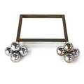French andiron france 1930s chromed and enameled steel unmarked 5 x 21 x 20 12