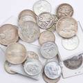 Us 50c coins eightysix including 1824 1829 1893 columbian exposition etc 300 face clad 4000 face silver