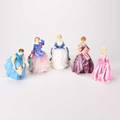 Royal doulton royal worcester five female figures 20th c royal doulton alison blithe morning first steps royal worcester first dance grandmothers dress all marked tallest 8