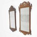 Two chippendale mirrors mahogany 19th c larger 37 12 x 21 12